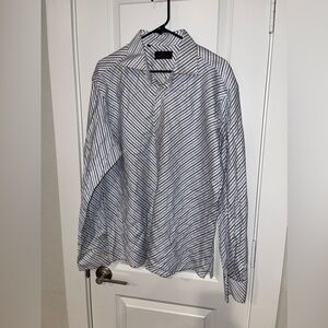 Etro men striped cotton dress shirt